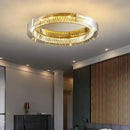 GobekUsa Elegant Crystal LED Dimmable Ceiling Lamp Glass Luminarias Lighting