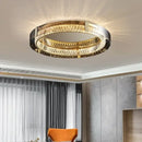 GobekUsa Elegant Crystal LED Dimmable Ceiling Lamp Glass Luminarias Lighting