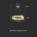 GobekUsa Elegant Crystal LED Dimmable Ceiling Lamp Glass Luminarias Lighting