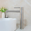 GobekUsa Gold Plated & Chrome Basin Faucet with Long Spout, Single Handle Mixer
