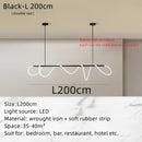 GobekUsa Circle Note Linear Light: Modern Minimalist Nordic Pendant Lamp for Bedroom, Living Room