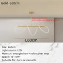 GobekUsa Circle Note Linear Light: Modern Minimalist Nordic Pendant Lamp for Bedroom, Living Room