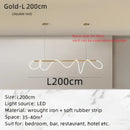 GobekUsa Circle Note Linear Light: Modern Minimalist Nordic Pendant Lamp for Bedroom, Living Room
