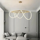 GobekUsa Circle Note Linear Light: Modern Minimalist Nordic Pendant Lamp for Bedroom, Living Room