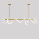 GobekUsa Circle Note Linear Light: Modern Minimalist Nordic Pendant Lamp for Bedroom, Living Room