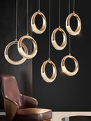 GobekUsa Circle Ring LED Chandelier Light for Luxe Living Spaces