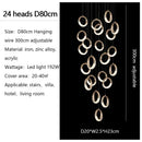 GobekUsa Circle Ring LED Chandelier Light for Luxe Living Spaces