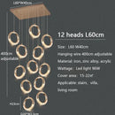 GobekUsa Circle Ring LED Chandelier Light for Luxe Living Spaces