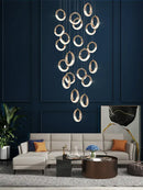 GobekUsa Circle Ring LED Chandelier Light for Luxe Living Spaces