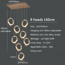 GobekUsa Circle Ring LED Chandelier Light for Luxe Living Spaces