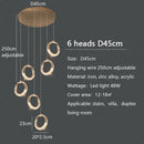 GobekUsa Circle Ring LED Chandelier Light for Luxe Living Spaces