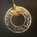 GobekUsa Circular Crystal Led Chandelier Luxury Modern Villa Staircase Living Room Decor Fixtur