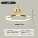 GobekUsa Circular LED Ceiling Lamp with Remote Control for Bedroom & Aisle Lighting