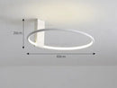 GobekUsa Circular LED Ceiling Light for Bedroom - 360 Degree Rotation
