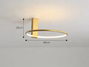 GobekUsa Circular LED Ceiling Light for Bedroom - 360 Degree Rotation