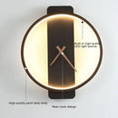 GobekUsa LED Wall Lamp Wall Clock Modern Design Nordic Luxury Simple For Hotel Bedside