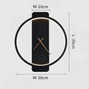 GobekUsa LED Wall Lamp Wall Clock Modern Design Nordic Luxury Simple For Hotel Bedside