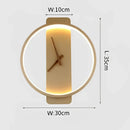 GobekUsa LED Wall Lamp Wall Clock Modern Design Nordic Luxury Simple For Hotel Bedside