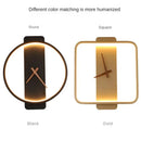 GobekUsa LED Wall Lamp Wall Clock Modern Design Nordic Luxury Simple For Hotel Bedside