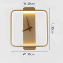GobekUsa LED Wall Lamp Wall Clock Modern Design Nordic Luxury Simple For Hotel Bedside