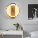 GobekUsa LED Wall Lamp Wall Clock Modern Design Nordic Luxury Simple For Hotel Bedside