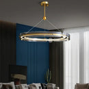 GobekUsa Circular Ring LED Chandelier: Modern Lighting for Living, Bedroom, Dining Room
