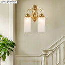 GobekUsa Modern Gold Wall Sconce Lamp with Clear Crystal & Metal Gooseneck Arm - Tubular Corridor Lighting