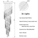 GobekUsa Crystal LED Chandelier: Modern Nordic Minimalist Indoor Light Fixture for Living Room