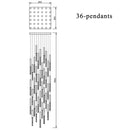 GobekUsa Crystal LED Chandelier: Modern Nordic Minimalist Indoor Light Fixture for Living Room