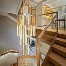 GobekUsa Crystal LED Chandelier: Modern Nordic Minimalist Indoor Light Fixture for Living Room