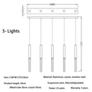GobekUsa Crystal LED Chandelier: Modern Nordic Minimalist Indoor Light Fixture for Living Room