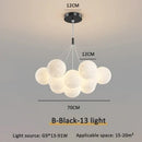 GobekUsa Bubble Ball LED Pendant Lights: Modern Chandelier for Living Dining Bedroom Office Decor