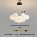 GobekUsa Bubble Ball LED Pendant Lights: Modern Chandelier for Living Dining Bedroom Office Decor