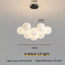 GobekUsa Bubble Ball LED Pendant Lights: Modern Chandelier for Living Dining Bedroom Office Decor