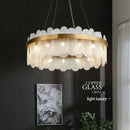 GobekUsa Crystal LED Chandelier: Modern Round Ceiling Lamp for Living Room, Bedroom & Hotel