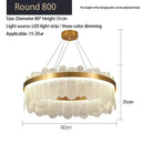 GobekUsa Crystal LED Chandelier: Modern Round Ceiling Lamp for Living Room, Bedroom & Hotel