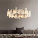 GobekUsa Cloudy Glass Chandeliers: Modern LED Lustre Indoor Lighting for Living Room Décor