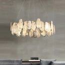 GobekUsa Cloudy Glass Chandeliers: Modern LED Lustre Indoor Lighting for Living Room Décor