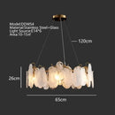 GobekUsa Cloudy Glass Chandeliers: Modern LED Lustre Indoor Lighting for Living Room Décor