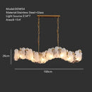GobekUsa Cloudy Glass Chandeliers: Modern LED Lustre Indoor Lighting for Living Room Décor