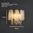 GobekUsa Cloudy Glass Chandeliers: Modern LED Lustre Indoor Lighting for Living Room Décor