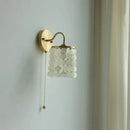 GobekUsa Conch Copper LED Wall Light Fixture with Pull Chain Switch