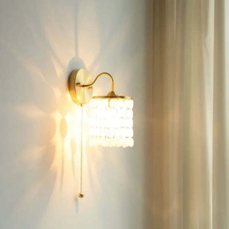 GobekUsa Conch Copper LED Wall Light Fixture with Pull Chain Switch, photo 2 of 22