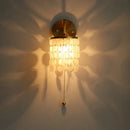 GobekUsa Conch Copper LED Wall Light Fixture with Pull Chain Switch
