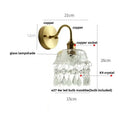 GobekUsa Conch Copper LED Wall Light Fixture with Pull Chain Switch