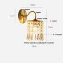 GobekUsa Conch Copper LED Wall Light Fixture with Pull Chain Switch