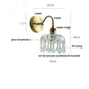 GobekUsa Conch Copper LED Wall Light Fixture with Pull Chain Switch