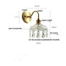 GobekUsa Conch Copper LED Wall Light Fixture with Pull Chain Switch