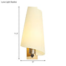 GobekUsa Japanese Style White Wall Lamp - Kids Bedroom Coolie Shade Sconce Light in Milk Glass