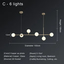 GobekUsa Copper Ceiling Chandelier for Home Decor Lighting